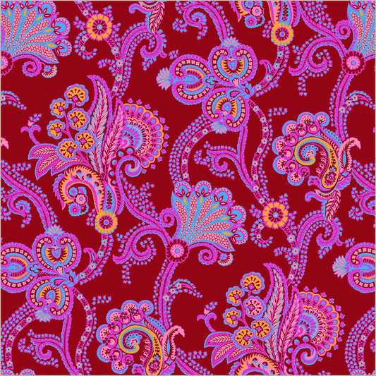 Sweet Talk Natalie Crimson Cotton 44/45 Fabric Per Yard