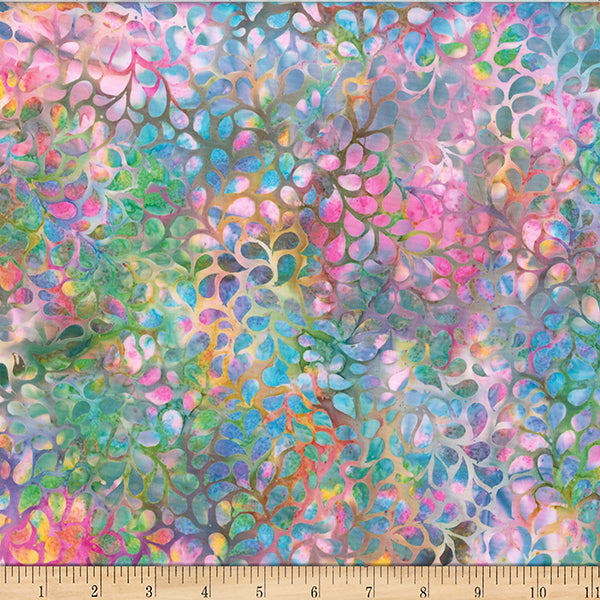 Taffy Bali Batik Droplets Cotton 44"/45" Fabric Per Yard