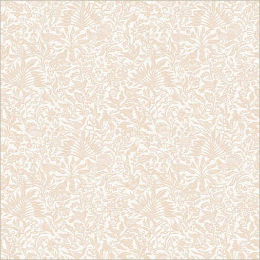 Tapestry Aviary Ivory Cotton 43/44 Fabric Per Yard