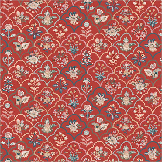 Tapestry Botanica Ruby Cotton 43/44 Fabric Per Yard