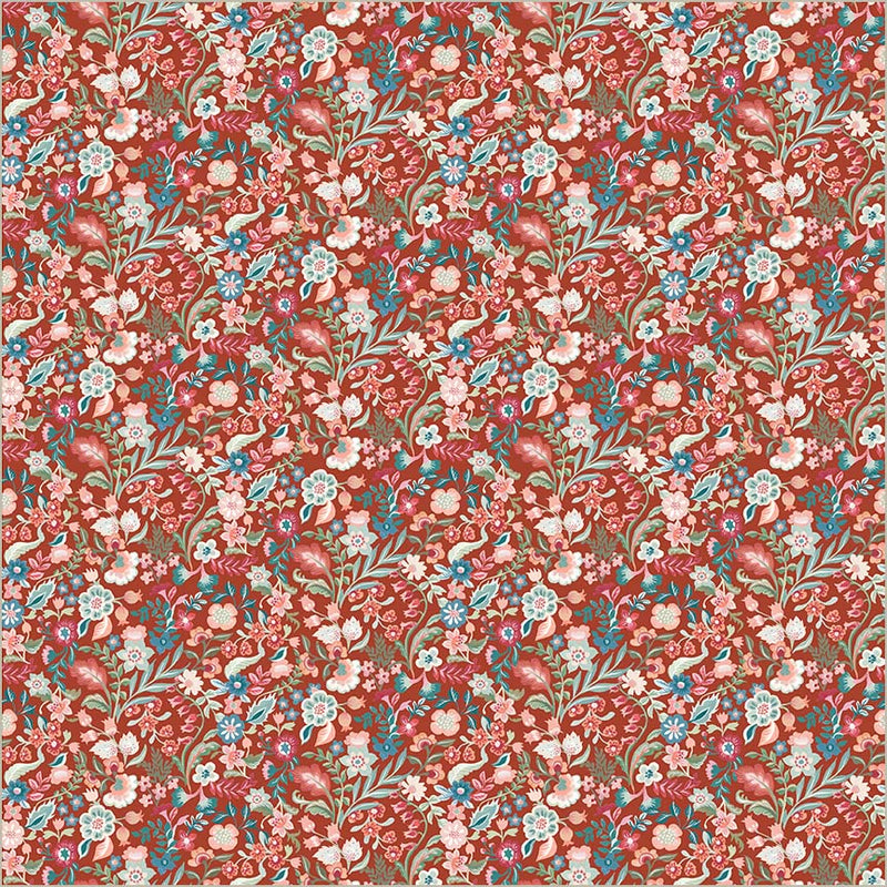 Tapestry Delicate Ruby Cotton 43/44 Fabric Per Yard