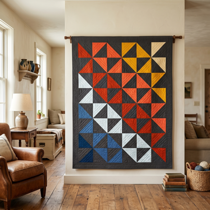 Tequila Sunrise Quilt Kit - Supreme Solids Edition