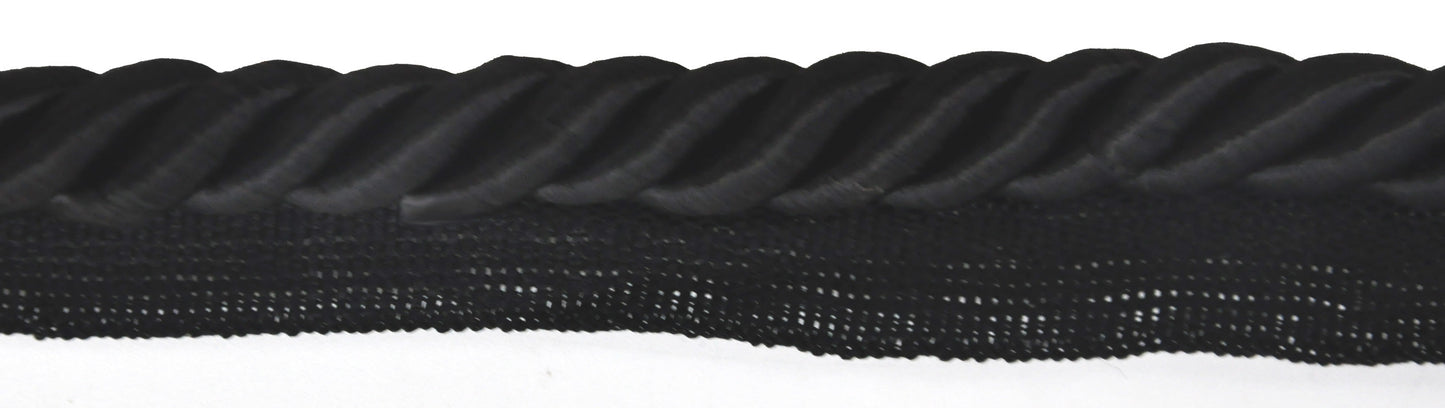Trim - Softer 3/8" Cord with Lip, 5 yard roll upholstery / drapery / crafts BC5-1012