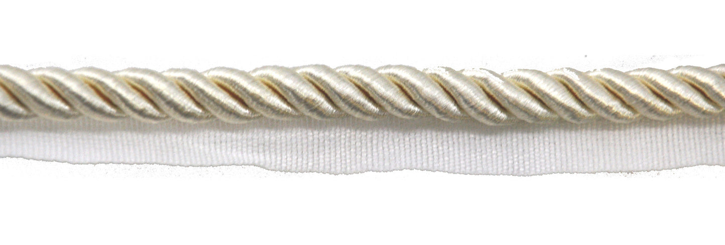 Trim - Softer 3/8" Cord with Lip, 5 yard roll upholstery / drapery / crafts BC5-1012