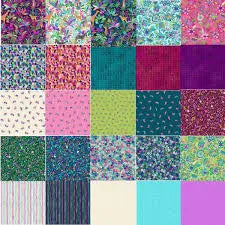 Tropica by Makower UK 10" X 10" Squares