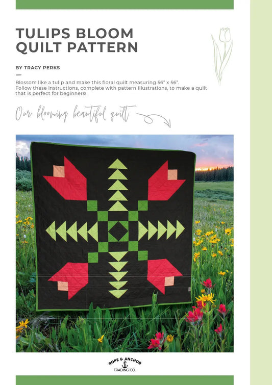 Tulips Bloom Quilt Pattern