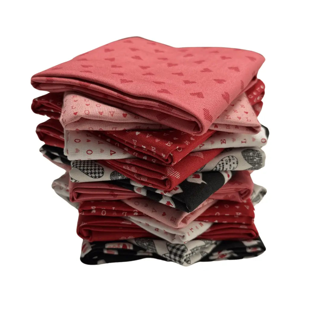 Valentine's Day Fat Quarter Bundle - Set of 14