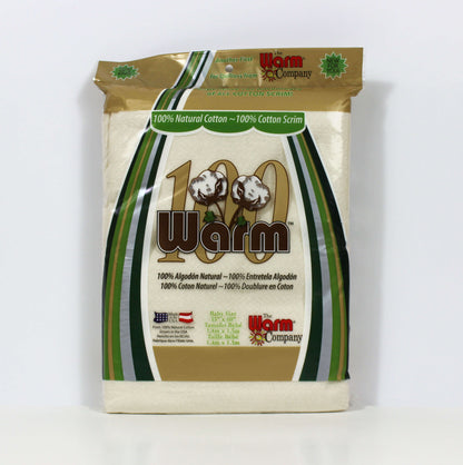 Warm 100 Ultra Clean Natural Cotton + 100% Cotton Scrim - Full Case