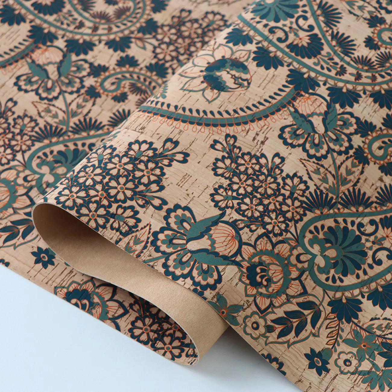 Western Paisley Cork 1/2yd