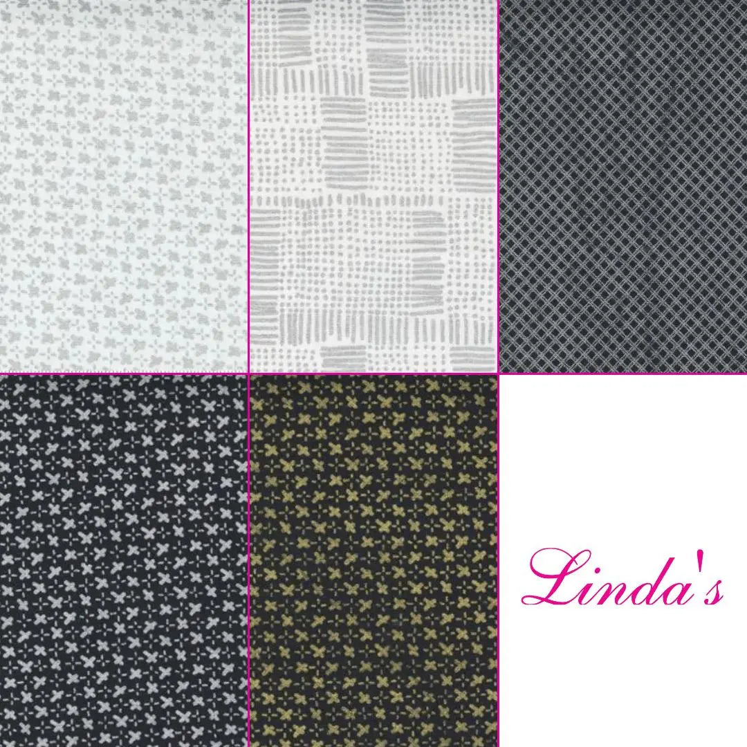Whispers Metallic Fat Quarter Bundle - Set of 10