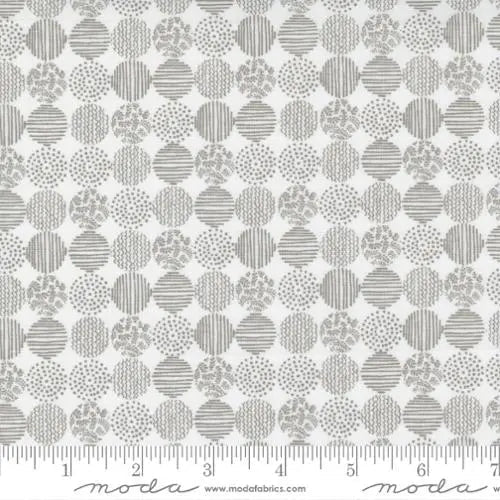 White Blender Dot Doodle Geometric 44"/45" Fabric Per Yard