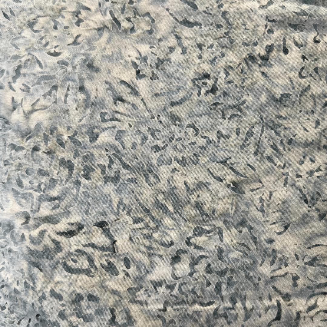 White Grey Dancing Jazz Flowers Wideback Fabric - ( 1 1/4 Yard Pack )