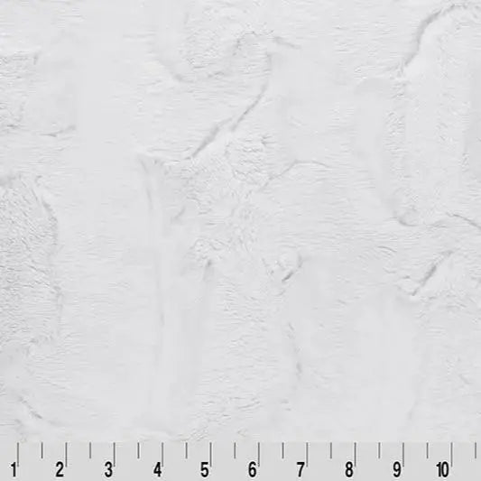 White Snow Luxe Cuddle Mirage 80" Fabric per yard