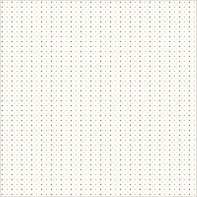 White Verona Dots Cotton 44/45 Fabric Per Yard