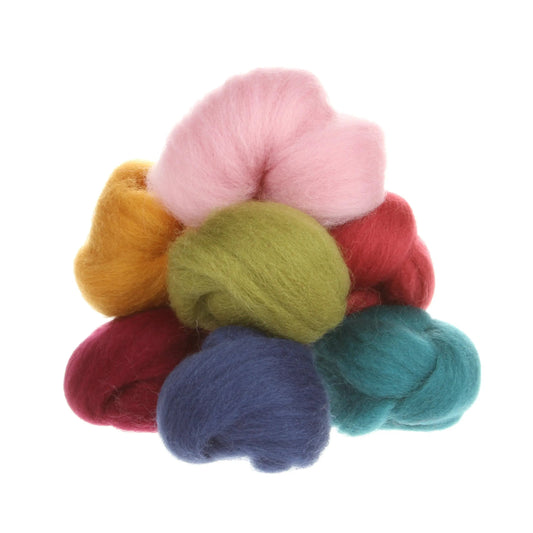Wistyria Editions Wool Roving 8 Color Assortment Designer