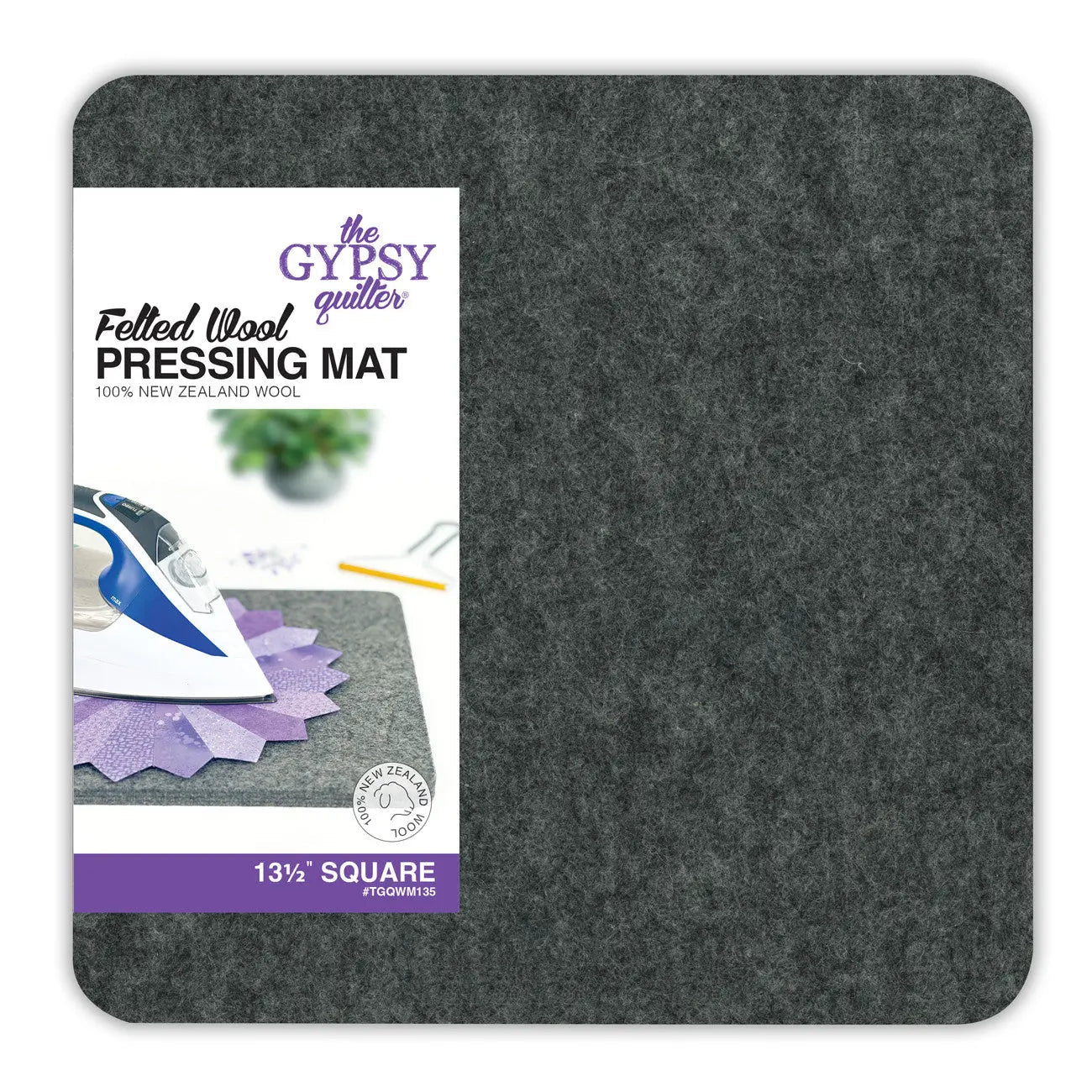 Wool Pressing Mat 13-1/2in x 13-1/2in x 1/2in Thick