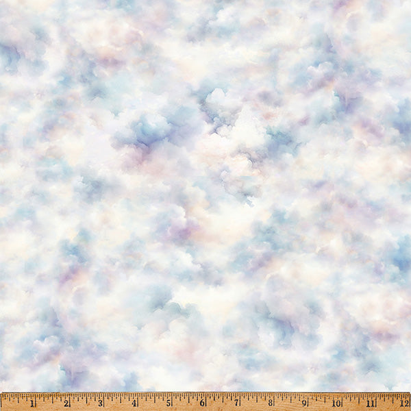 Bonjour Belle Periwinkle 43"/44" Fabric Per Yard