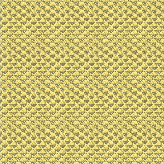 Yellow Verona Fanned Cotton 44/45 Fabric Per Yard