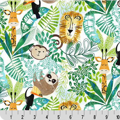 Cloud Cuddle Multi Jungle Boogie 58"/60" Fabric per yard