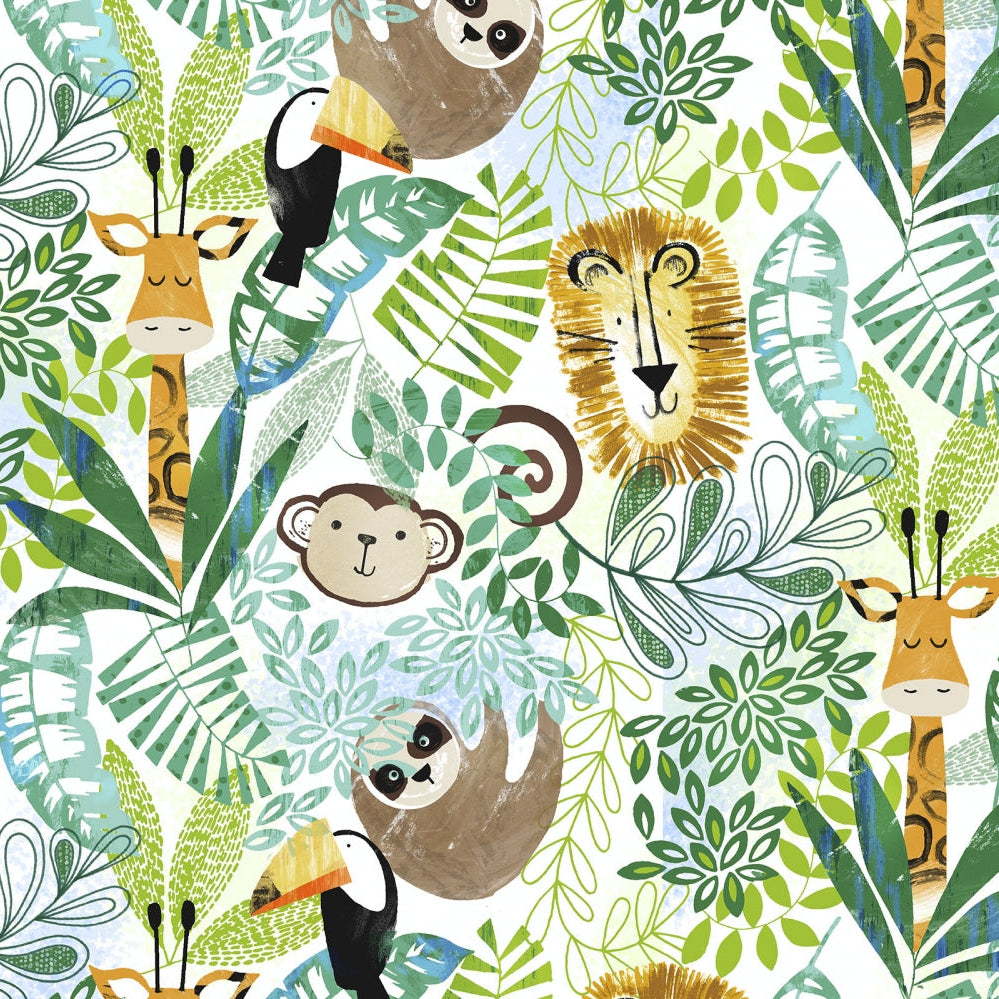 Cloud Cuddle Multi Jungle Boogie 58"/60" Fabric per yard