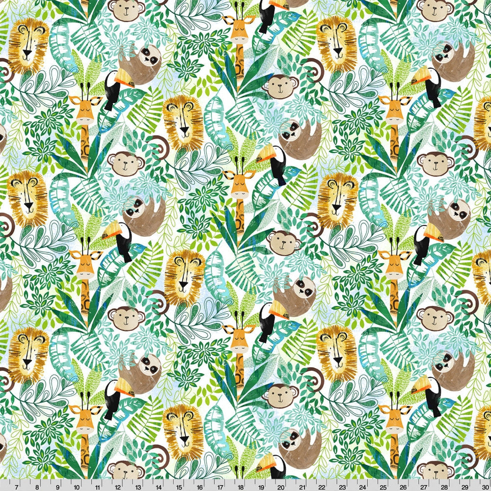 Cloud Cuddle Multi Jungle Boogie 58"/60" Fabric per yard