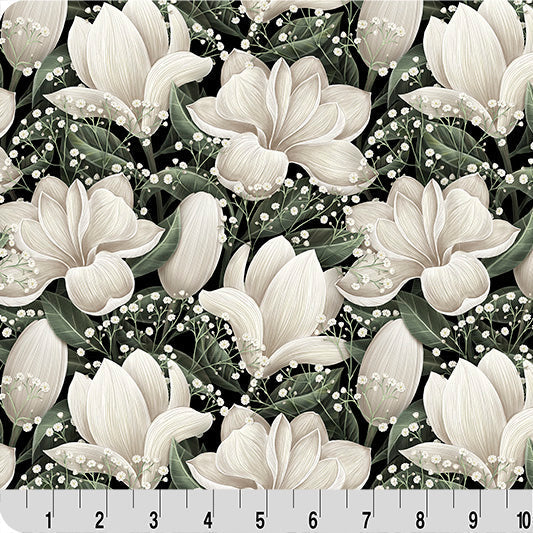 Cloud Cuddle Natural Magnolias 58"/60" Fabric per yard