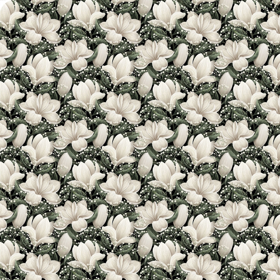 Cloud Cuddle Natural Magnolias 58"/60" Fabric per yard