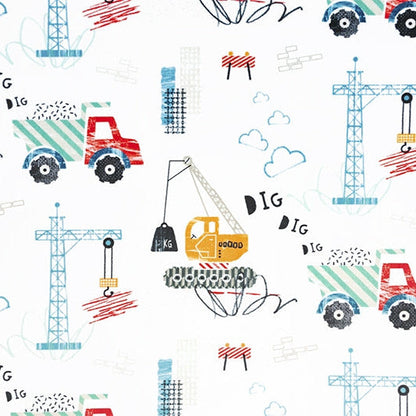 Digital Cuddle Multi Dig Dig Dig 58" - 60" Fabric per yard