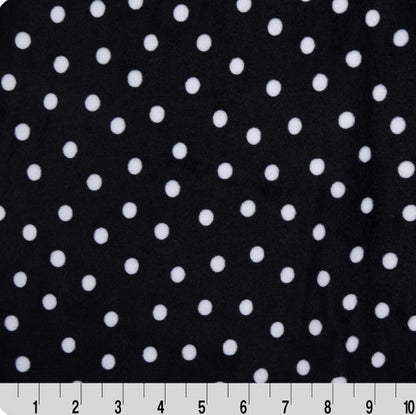 Digital Cuddle Black Dot 58" - 60" Fabric per yard
