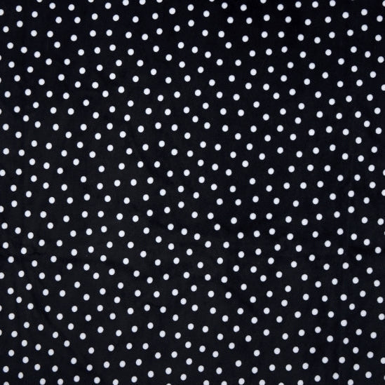 Digital Cuddle Black Dot 58" - 60" Fabric per yard