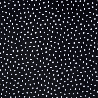 Digital Cuddle Black Dot 58" - 60" Fabric per yard
