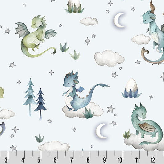 Dragon Dreams Digital Cuddle Multi Fabric per yard
