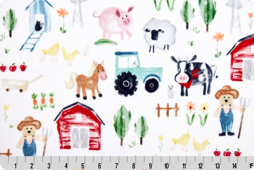 Farmer Ted Digital Cuddle�� Multi 58/60" Fabric Per Yard