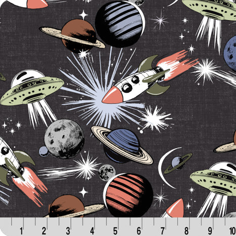 Digital Cuddle Multi Galactic Blast 58" - 60" Fabric per yard