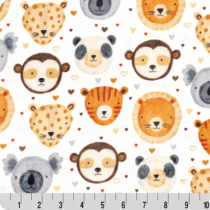 Digital Cuddle Natural Heads Up 58" - 60" Fabric per yard
