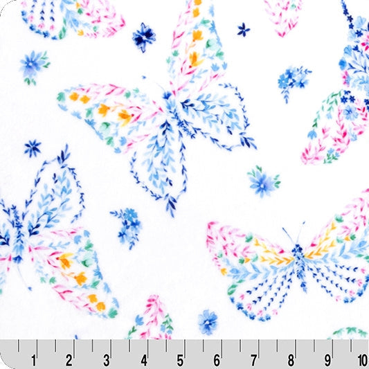 Digital Cuddle Snow Mariposa 58" - 60" Fabric per yard