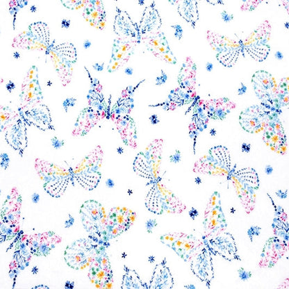 Digital Cuddle Snow Mariposa 58" - 60" Fabric per yard