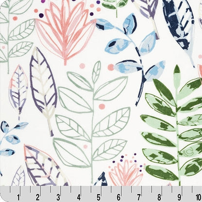 Digital Cuddle Blossom Modern Leaf 58" - 60" Fabric per yard