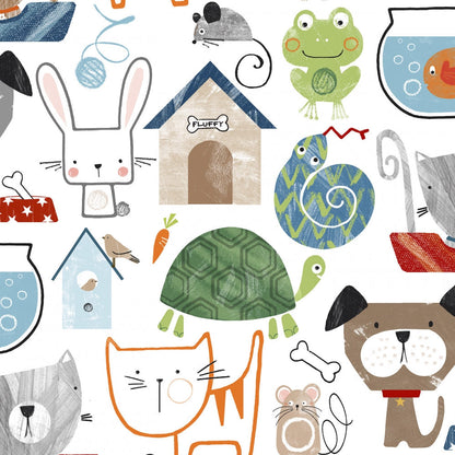 Digital Cuddle Multi Pet Shop 58" - 60" Fabric per yard