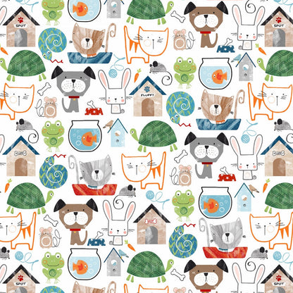Digital Cuddle Multi Pet Shop 58" - 60" Fabric per yard