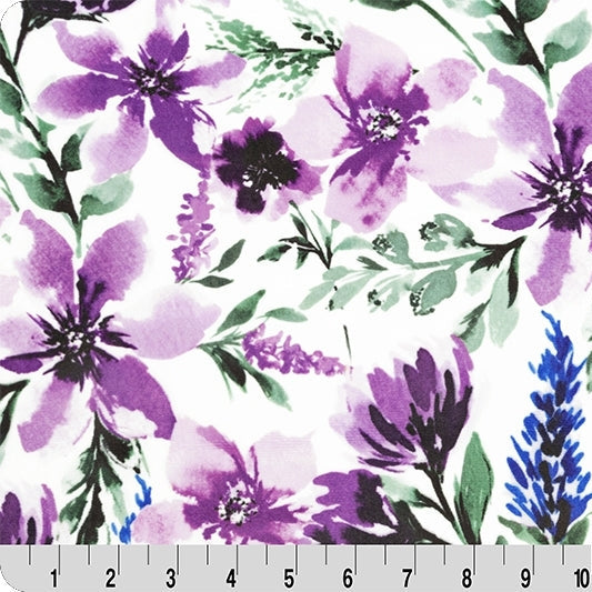 Digital Cuddle Wisteria Spring Flowers 58" - 60" Fabric per yard
