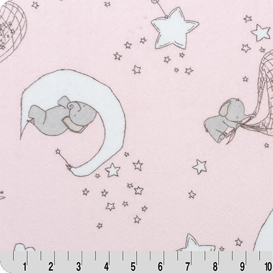 Digital Cuddle Blush Smd Dream Big 2 58" - 60" Fabric per yard