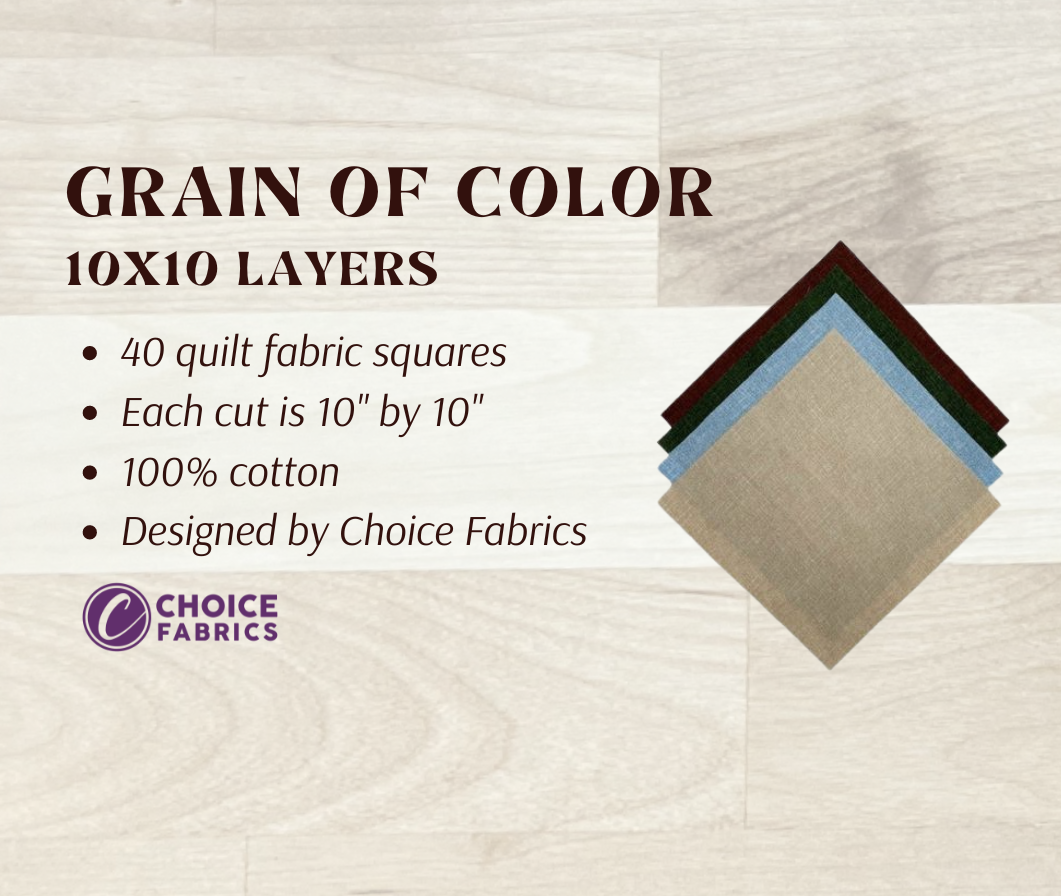 Grain of Color - 10" Squares - Outdoors (40 Squares)