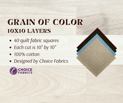 Grain of Color - 10" Squares - Outdoors (40 Squares)