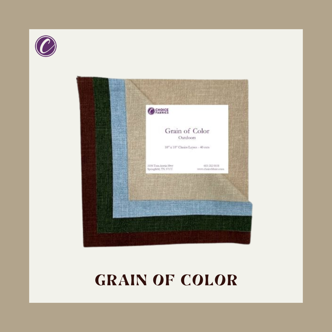 Grain of Color - 10" Squares - Outdoors (40 Squares)
