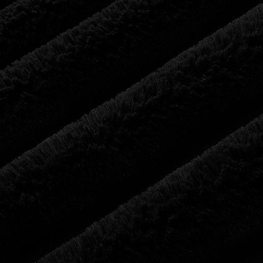 Luxe Cuddle Bunny Black" 58"/60" Fabric per yard