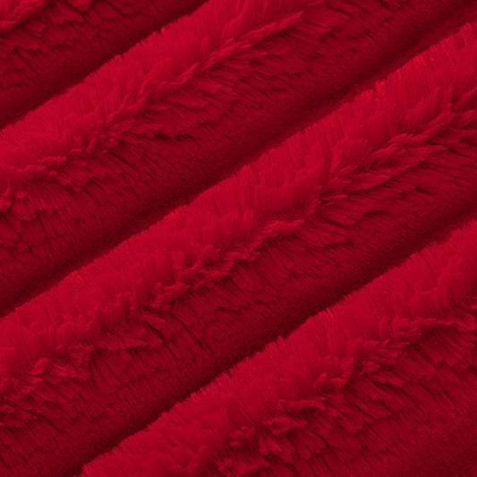 Luxe Cuddle Bunny Cardinal" 58"/60" Fabric per yard