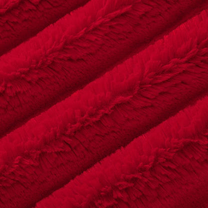 Luxe Cuddle Bunny Cardinal" 58"/60" Fabric per yard