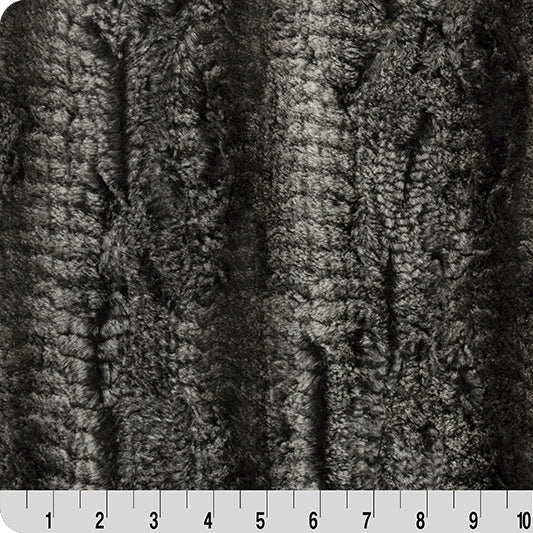Black Luxe Cuddle Boa 58"/60" Fabric per yard