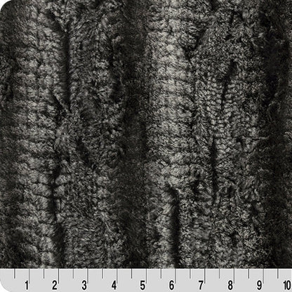 Black Luxe Cuddle Boa 58"/60" Fabric per yard